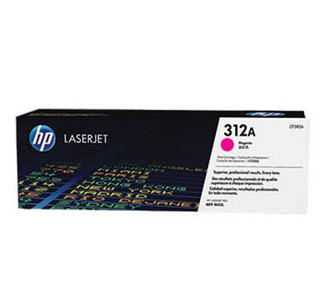 Cartucho de Tóner Original 312A, Color Magenta, Rendimiento Aprox. 2,700 Páginas, HP CF383A