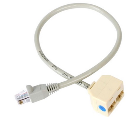 Divisor de Red RJ45, 1 Macho a 2 Hembras, Cat 5E, STARTECH RJ45SPLITTER
