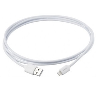 Cable PNY, Carga y Sincronizacion Apple Lighting a USB, Blanco - 1.8 metros