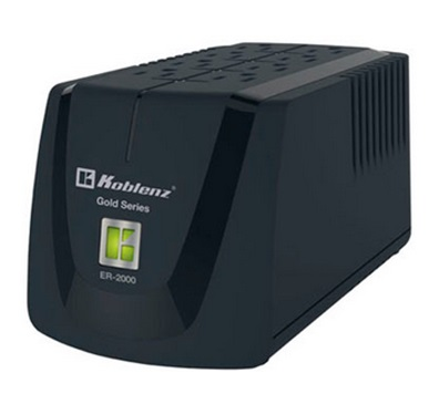 Regulador de Voltaje Modelo ER-2000, 2000VA / 800W, Regulación 95 - 145V, Salida 120V, 8 Contactos, KOBLENZ 00-1587-5