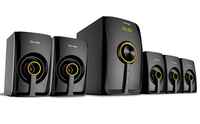 Bocinas 5.1, Inalámbricas (Bluetooth), Soporta SD / USB, Color Negro, Incluye Control Remoto, VORAGO SPB-500