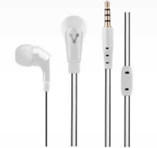 Audífonos Con Micrófono, Alámbricos (3.5 mm), Color Blanco, VORAGO EP-103-WH