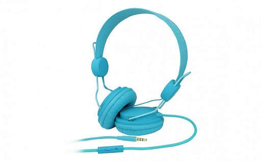 Audífonos con Micrófono, Alámbrico (3.5 mm), Longitud de cable 1.2 Metros, Color Azul, PERFECT CHOICE PC-116028