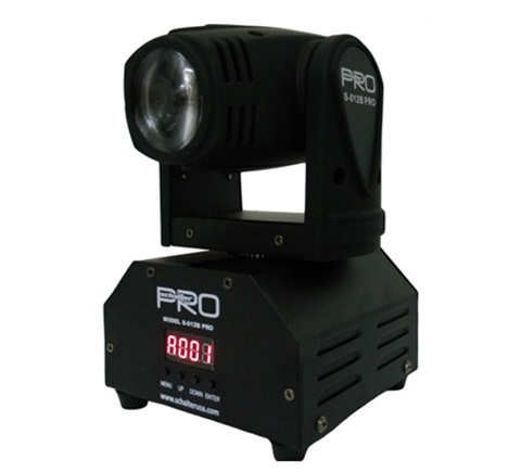 Lámpara LED (Cabeza Móvil) DMX, RGBW, Potencia 30W, Color Negro, SCHALTER S-012BRGBW