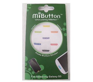 Paquete de 7 Stickers para Botón de Inicio para Samsung Galaxy S3, MiButton, Samsung-Stars