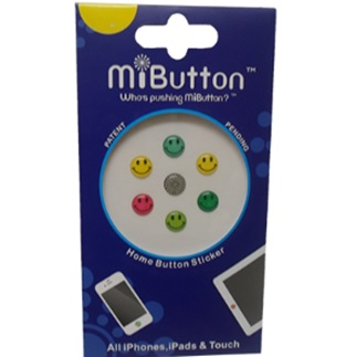 Paquete de 7 Stickers para Botón de Inicio para iPhone, iPad. MiButton-Apple -Happy Faces
