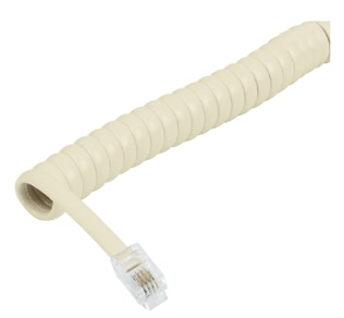 Cable Telefónico VOLTECK, Largo 2.1 Metros, Para Auricular, Espiral, TRUPER CATE-21E
