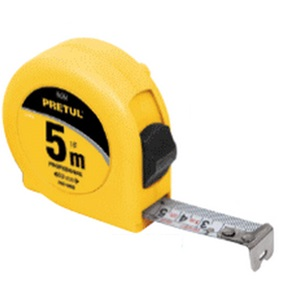Flexometro PRETUL, Longitud 5 Metros, Ancho 19 mm (3/4"), Carcasa ABS, TRUPER PRO-5MEB