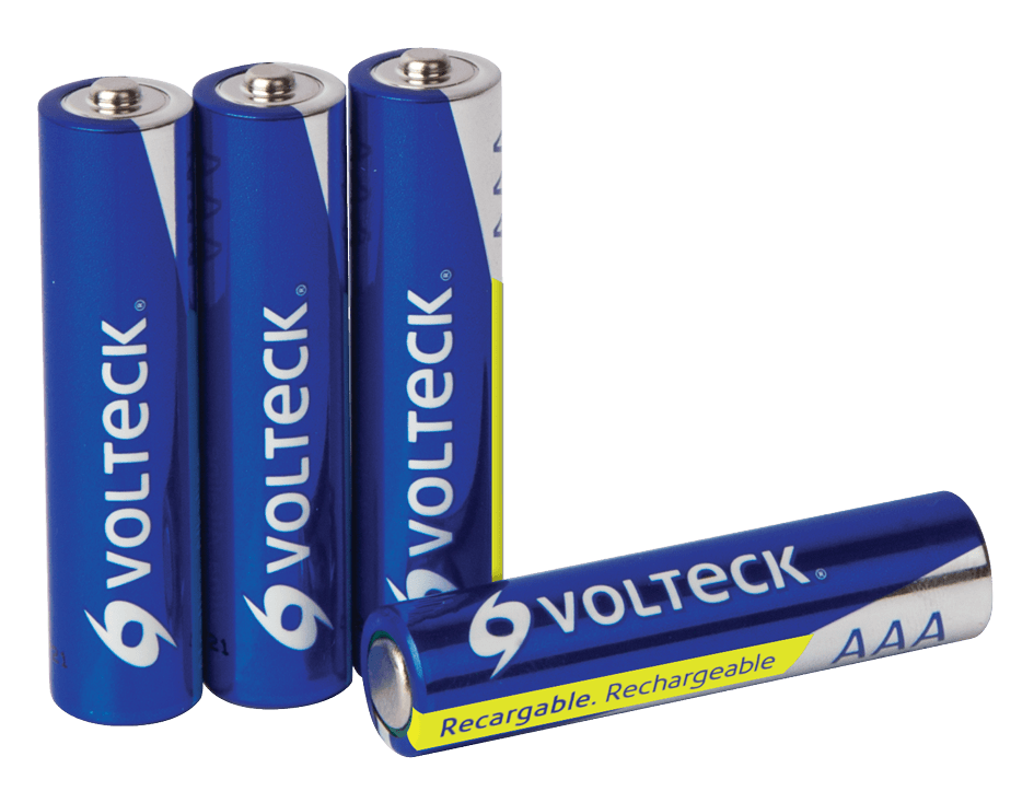 Pila Recargable VOLTECK, Tamaño AAA, Voltaje 1.2 V, Capacidad 600 mAh, 4 Piezas, TRUPER RE-AAA2