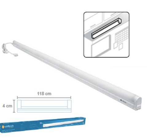 Luminario para Gabinete VOLTECK, Potencia 28W, Fluorescente, TRUPER GAB-004F