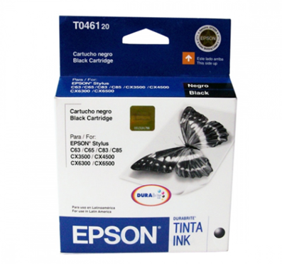 Cartucho de Tinta 046 Color Negro 13ml Rendimiento Aprox. 540 páginas, EPSON T046120-AL