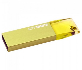 Memoria USB Kingston, 16GB, DataTraveler, SE3, Amarillo