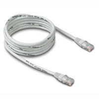 Cable de Red (Patch Cord), Cat 6, RJ45 - RJ45 (M-M),1.5 Metros, Color Gris, NACEB NA-303