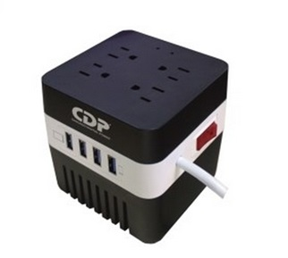 Regulador de Voltaje Modelo AVR604, 600VA / 300W, Regulación 92 - 144V, Salida 116V +/- 12%, 4 Contactos, CDP RU-AVR604