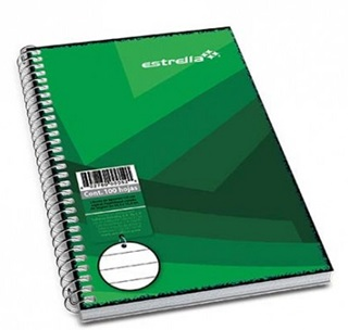 Libreta 1/8, Raya, 100 Hojas, ESTRELLA 52