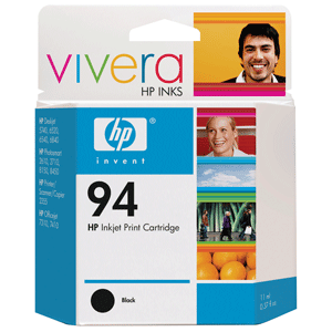 Cartucho de Tinta Original 94, Color Negro, Contenido Neto 11 Mililitros, HP C8765WL