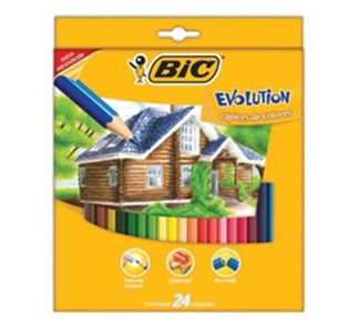 Lapices de Colores Modelo Evolution, 24 Piezas, BIC 911292
