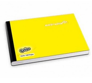 Cuaderno Forma Italiana, Cuadro Chico, 5 Milímetros, 100 Hojas, Cosido, ESTRELLA 545
