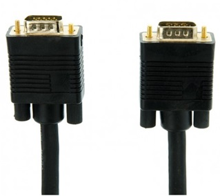 Cable Súper VGA Macho a Macho HD15 con Filtros de Ferrita, 15 Metros, Color Negro, VCOM CG318D-G-15.0 