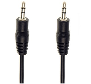 Cable Plug 3.5mm a Plug 3.5mm Estéreo, 3 metros, Color Negro, VCOM CV201-3.0