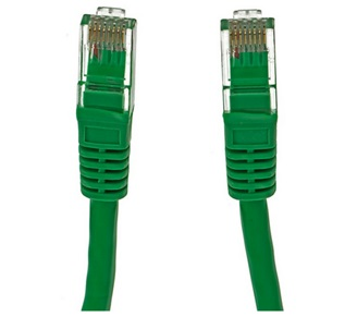  Cable Patch Cord UTP Cat. 6E .57CCA, Color Verde, 1 Metro, VCOM NP611-N-1.0
