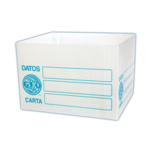 Caja Plástica GEO Archivo, Tamaño Carta, GEO 026 CAJA GEO PLASTICA