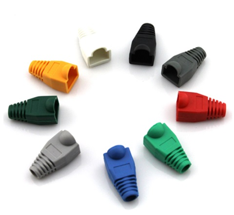 Kit de 20 Botas Modulares (Capuchónes) para RJ45, Color Azul, VCOM NM001-Ll