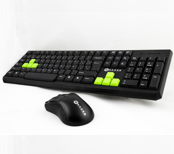 Teclado y Ratón (Mouse), Español, 8 Teclas Para Juegos, Alámbricos (USB), NACEB NA-457