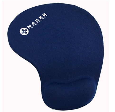 MousePad C/ Descansa Muñecas de Gel, Color Azul Marino, NACEB NA-549AZDE