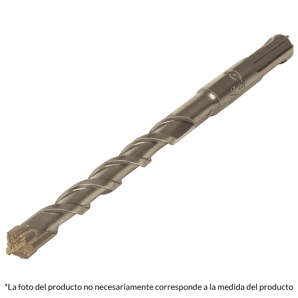 Broca de Acero, Para Concreto, 1/4" (6.5 mm) x 10 " (250 mm), Con Sistema Directo de Inserción, TRUPER BS-1/4X10