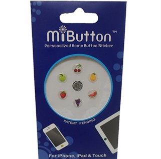 Paquete de 7 Stickers para Botón de Inicio de iPhone, iPad. MiButton-Love Fruit