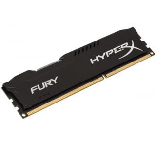 Memoria RAM DDR3 PC3-14900, Capacidad 8GB, Frecuencia 1866MHz, CL10, DIMM, HyperX Fury Black, KINGSTON X318C10FB/8