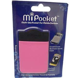 Accesorio Bolsillo Stciker para Smartphones y Tablets. Phone Pocket - Hot Pink