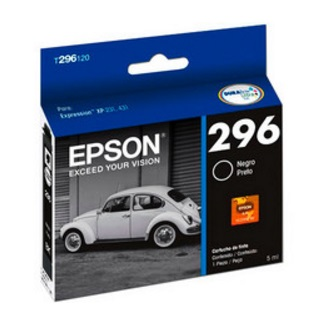 Cartucho de Tinta 296 Color Negro 5ml Rendimiento Aprox. 130 páginas, EPSON T296120-AL