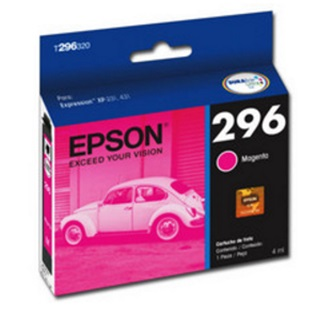 Cartucho de Tinta 296 Color Magenta 4ml Rendimiento Aprox. 250 páginas, EPSON T296320-AL