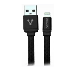 Cable de Datos Lightning - USB (M-M), Color Negro, Longitud 1.0 Metros, VORAGO CAB-119-BK