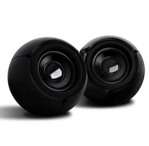 Bocinas 2.0 Alámbricas (3.5 mm), Energía Por USB, Color Negro, VORAGO SPK-105