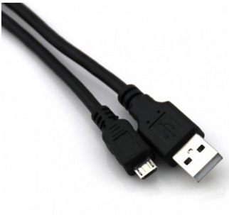 Cable USB 2.0 Macho Tipo A a Macho Micro USB, 1.8 Metros, Color Negro, VCOM CU271-1.8