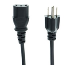  Interlock de Energía para Equipos de Cómputo, Color Negro, 3 Metros, VCOM CE031-3.0