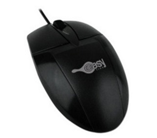 Mouse Óptico Easy line, alámbrico, USB, negro
