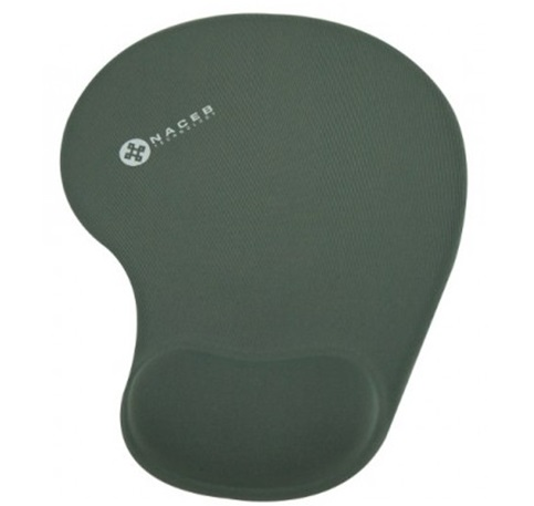 MousePad C/ Descansa Muñecas de Gel, Color Gris, NACEB NA-549G