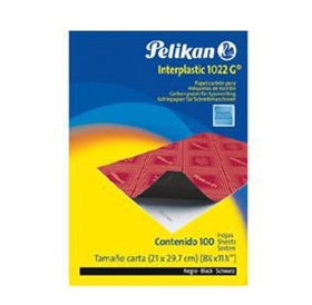 Papel Carbón P/ Maquina de Escribir, 100 Hojas, Tamaño A4, PELIKAN 1022G