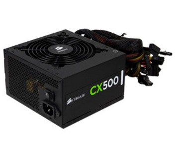 Fuente de Poder Certificada CX500, 500W, ATX, 80 Plus Bronze, No Modular, CORSAIR CP-9020047-NA/RF