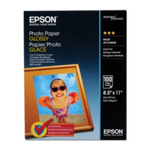 Paquete de Papel Fotográfico Satinado, Carta, 100 Hojas, EPSON S041271