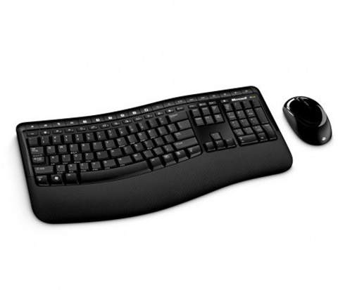 Kit de Teclado y Mouse Inalámbricos Wireless Comfort Desktop 5050, USB, Color Negro, MICROSOFT PP4-00004