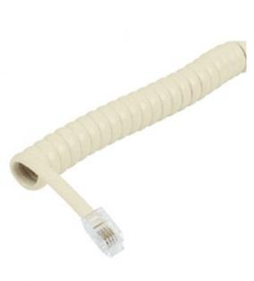Cable Telefónico VOLTECK, Largo 4.5 Metros, Para Auricular, Espiral, TRUPER CATE-45E