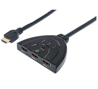 Switch de Vídeo HDMI, 1 Macho (In), 3 Hembras (Out), MANHATTAN 207423