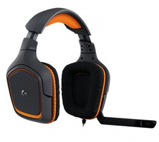 Audífonos Con Micrófono Gamer Modelo G231 Prodigy, 3.5 mm, Color Negro / Naranja, Longitud Cable 2.0 Metros, LOGITECH 981-000626