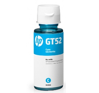 Botella de Tinta Original GT52, Color Cian, 8,000 pags, HP M0H54AL
