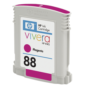 Cartucho de Tinta Original 88, Color Magenta, Rendimiento Aprox. 1,000 Páginas, HP C9387AL